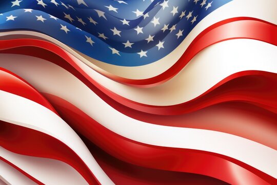 American flag displayed in the image, suitable for patriotic or national-themed designs