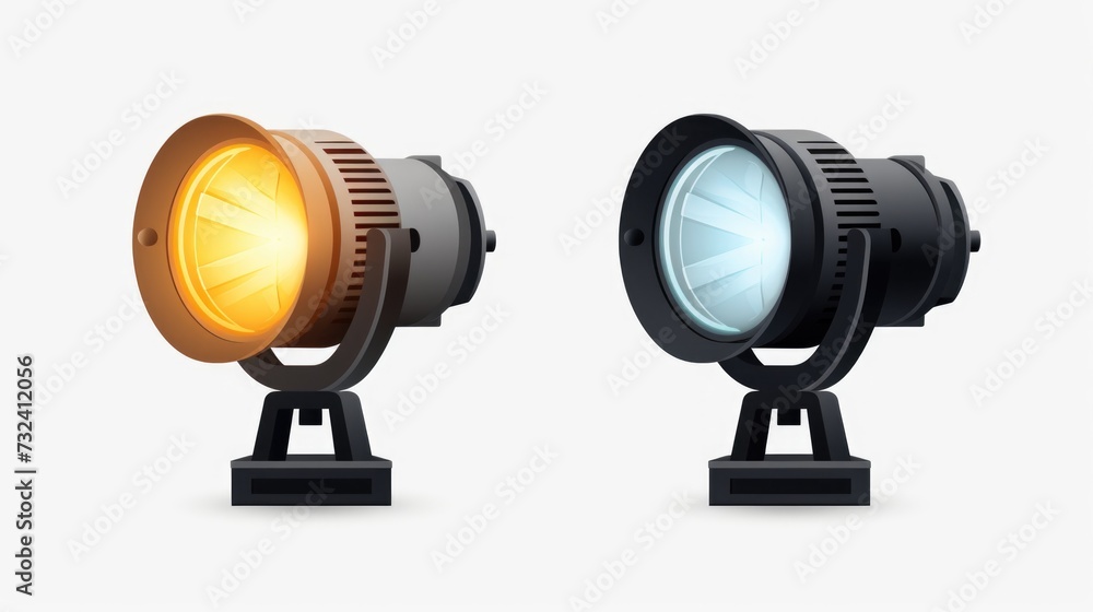 Poster Two lights stacked on top of each other. Versatile image suitable for various uses