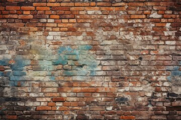 Textured Old brick wall. Brown stone old. Generate Ai