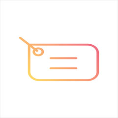 price tag icon vector stock illustration 