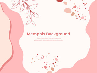 Memphis Style Wedding Banner Background