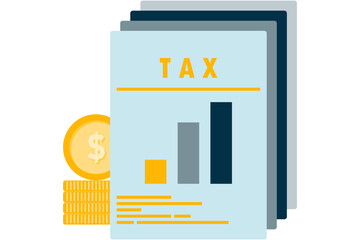illustration of paper notification of tax costs experiencing a spike