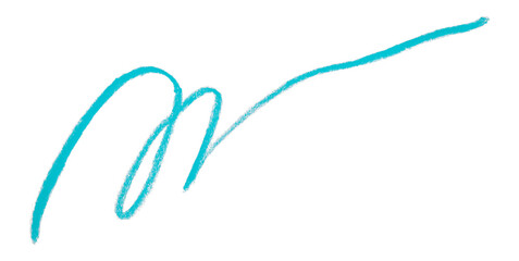 light blue pencil strokes isolated on transparent background