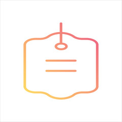 price tag icon vector stock illustration 