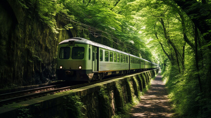 train in the tunnel