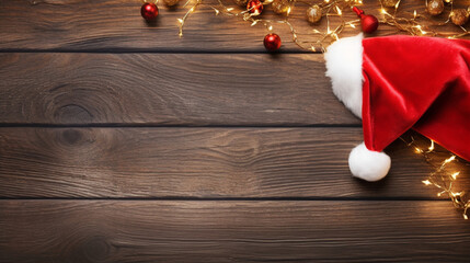 Christmas background with Christmas tree decorations