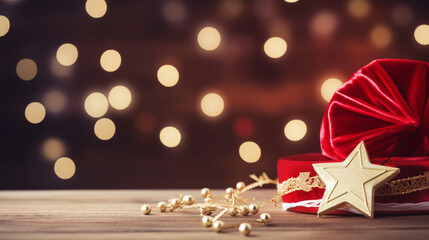 christmas background with christmas tree decorations