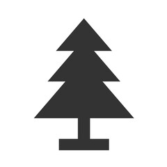 Vector illustration of a fir tree icon designating a park area in an urban environment.