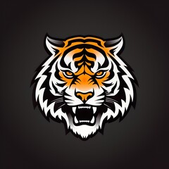 tiger logo esport and gaming vector mascot design