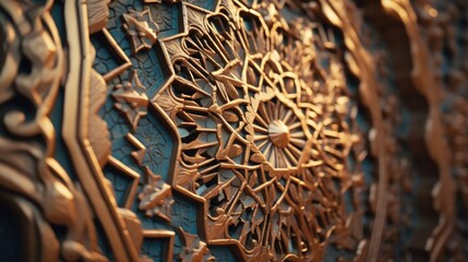 A close-up view of a wall with a clock. Can be used to represent time, punctuality, or as a decorative element in interior design