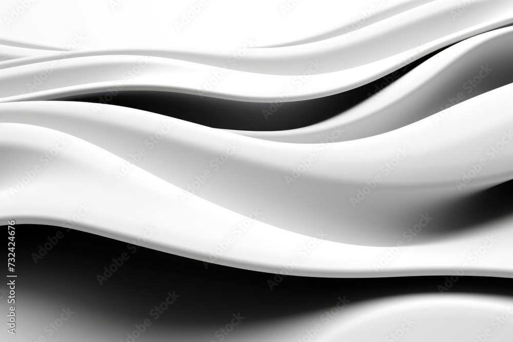 Poster A black and white photo capturing the mesmerizing patterns of a wavy surface. Perfect for adding a touch of elegance and sophistication to any design project