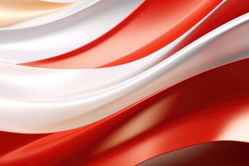 A vibrant and dynamic background featuring wavy patterns in red, white, and gold. Perfect for adding a touch of elegance and excitement to any design project