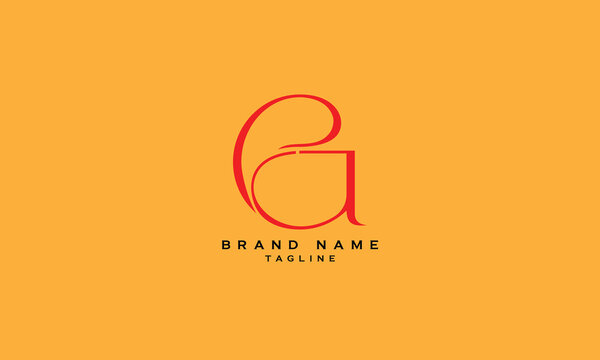 PAG, PGA, APG, AGP, GAP, GPA, Abstract initial monogram letter alphabet logo design