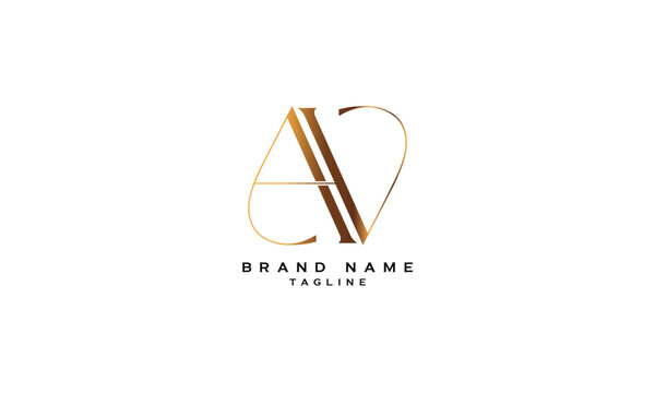 VHA, VAH, HVA, HAV, AHV, AVH, Abstract initial monogram letter alphabet logo design