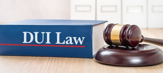 A law book with a gavel - DUI Law
