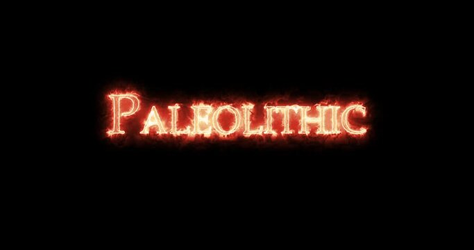 Epipaleolithic written with fire. Loop