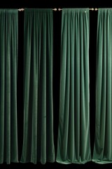 A collection of four different views of a green curtain. Versatile and ideal for various creative projects