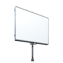 Obraz premium pole outdoor billboard on white background