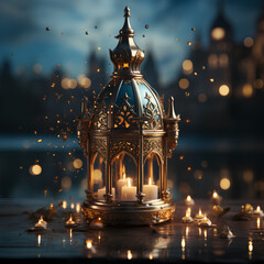 Fototapeta na wymiar Beautiful Ramadan lanterns, perfect for your Ramadan decoration