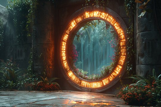 Fantasy Forest: A Magical Escape Through the Enchanted Door Generative AI
