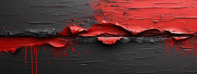 Red Paint Peeling Off Wall: A Monthly Event Trend Generative AI
