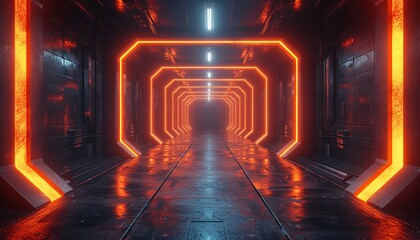 Neon Tunnel of Love: A Glowing Path to the Future Generative AI