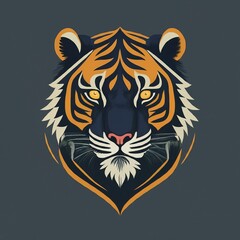 flat logo of a Bengal tiger The Ghost