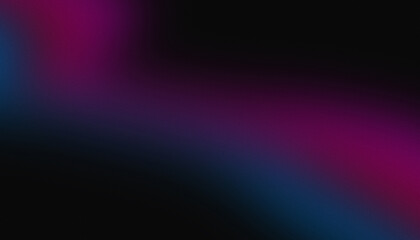 Fototapeta premium Dark blue and pink glowing grainy gradient background. Colorful noise texture backdrop for webpage header or banner.