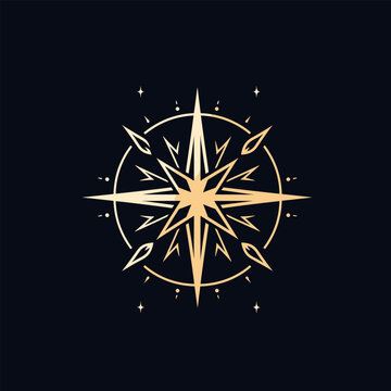 space compass creative logo concept vecto