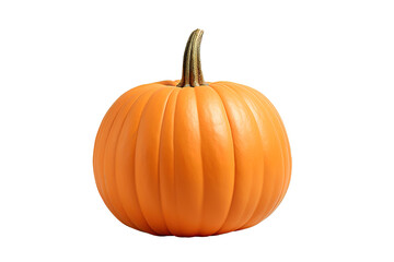 Fresh organic pumpkin isolated on a Transparent background. Generative AI