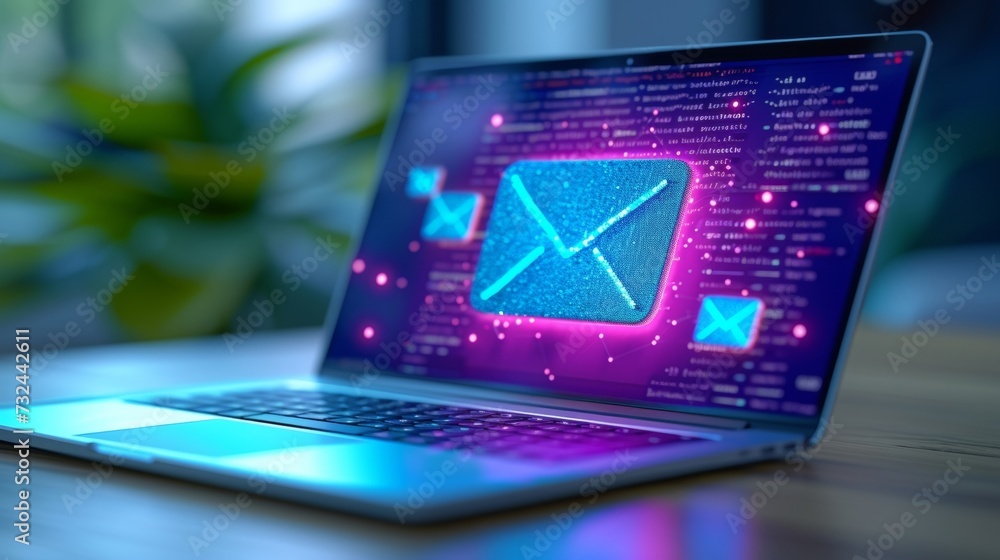 Poster beware of blue phishing emails in your inbox and use strong passwords to safeguard your online priva