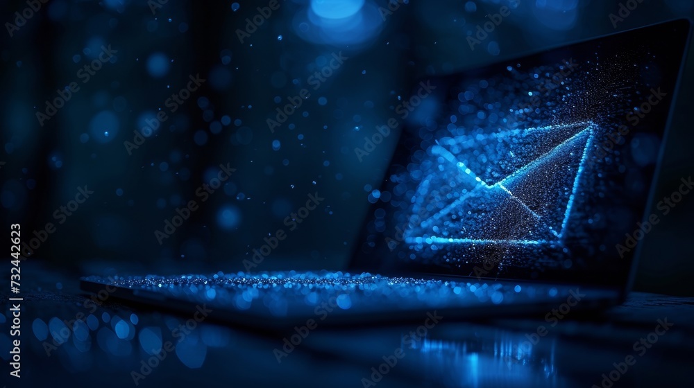 Aufkleber beware of blue phishing emails in your inbox and use strong passwords to safeguard your online priva