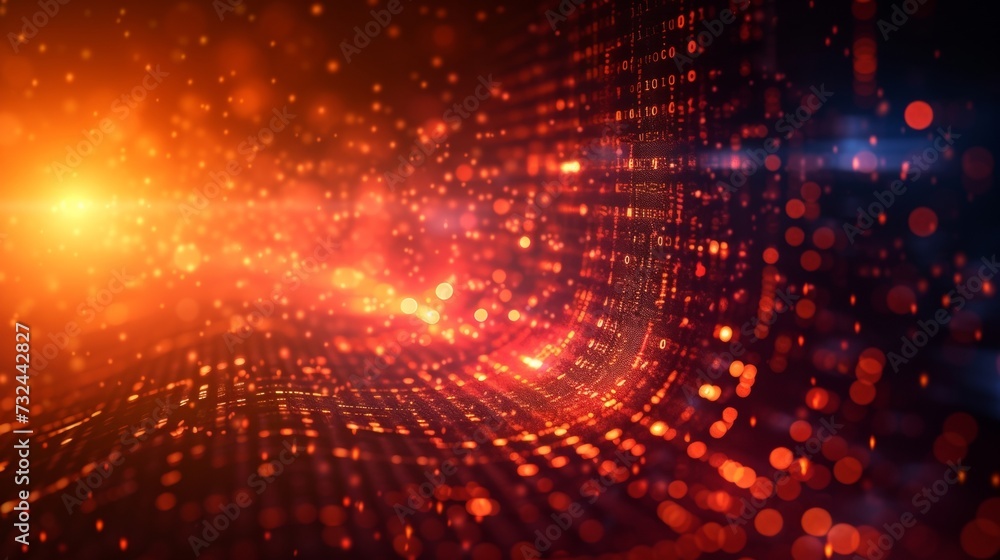 Poster embrace a world where coding and algorithms bring to life a , integrated system of digital intellige