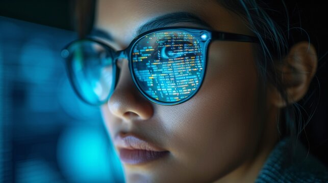 A data analyst woman transforms complex code into actionable insights, optimizing UX design and guiding strategic decisions with her expertise in database analysis.