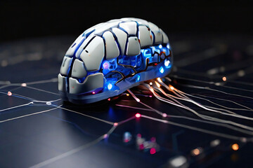 brain in a background