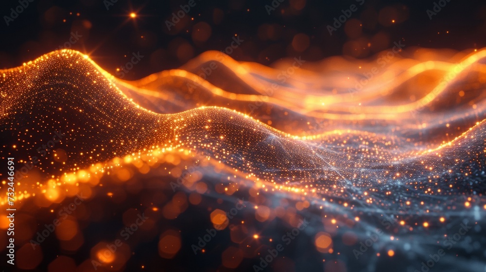 Poster experience the future of technology with this mesmerizing abstract background featuring a glowing go