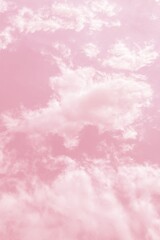 Beautiful pink sky with cloud 