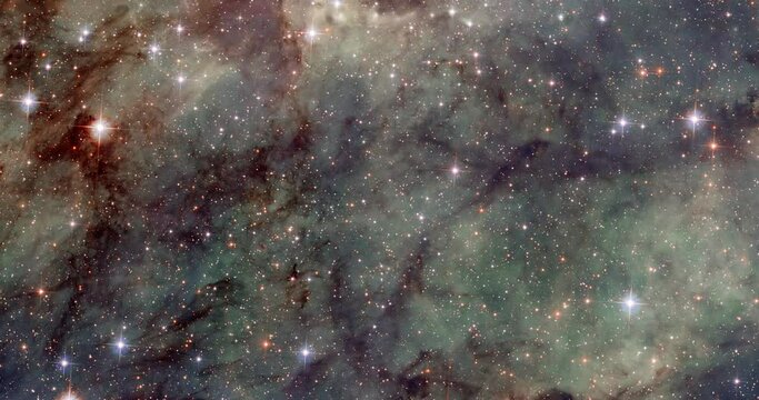 Tarantula Nebula in the Dorado constellation showcasing a part of our colorful universe, cosmos, outer space and starry sky. Video based on images by NASA and ESA.