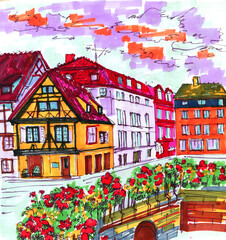 the old Town sketch
