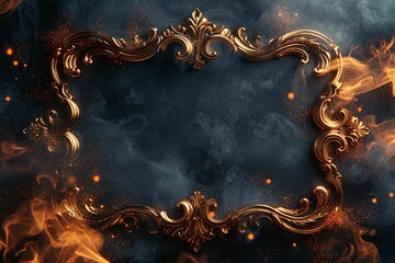 Golden Frame of Smoke: A Monthly Event Celebration Generative AI