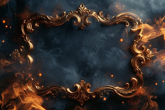 Golden Frame of Smoke: A Monthly Event Celebration Generative AI