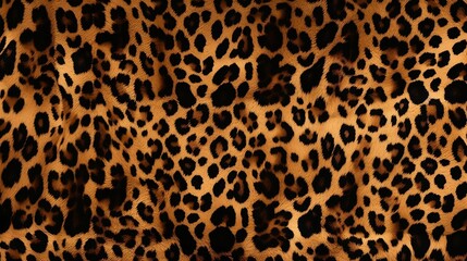 AI generated illustration of a brown background adorned with a leopard print pattern