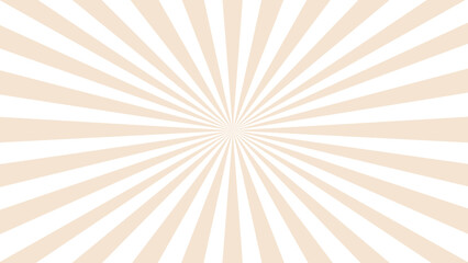Fototapeta premium Beige and white sunburst background