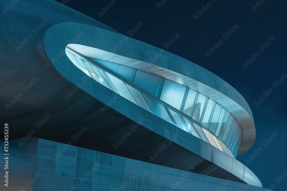 Poster close up of a modern building. background image. created with generative ai technology