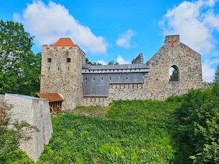 Old Sigulda Castle in Gauja National Park in Latvia