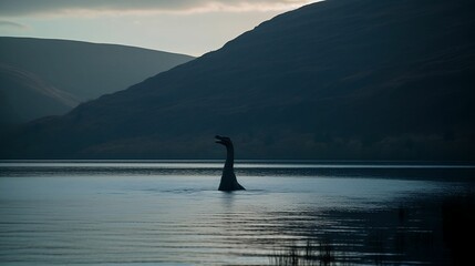 Obraz premium The monster of Loch Ness