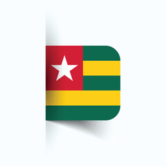 Togo national flag, Togo National Day, EPS10. Togo flag vector icon