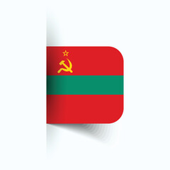 Naklejka premium Transnistria national flag, Transnistria National Day, EPS10. Transnistria flag vector icon