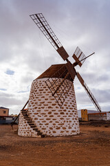 Historic Windmill in Valles de Ortega, Fuerteventura