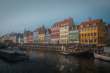 Fototapeta na wymiar Nyhavn, Copenhagen in Denmark